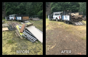 Junk removal - before and after